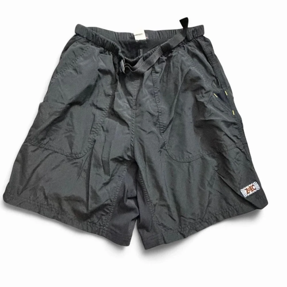 Vintage Zoic Black Hiking Shorts Size Medium Made In USA